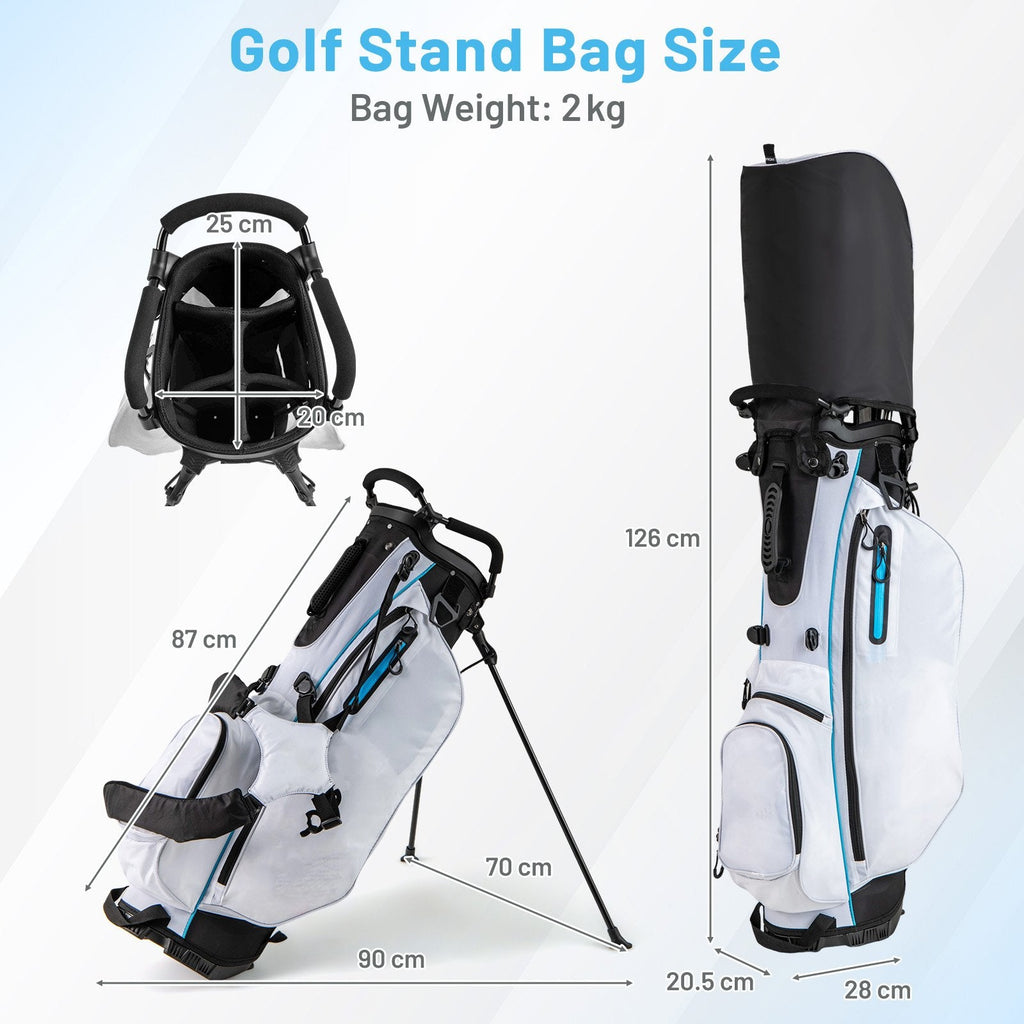 Men's Complete Golf Clubs and Bag Set Right Handed-Blue