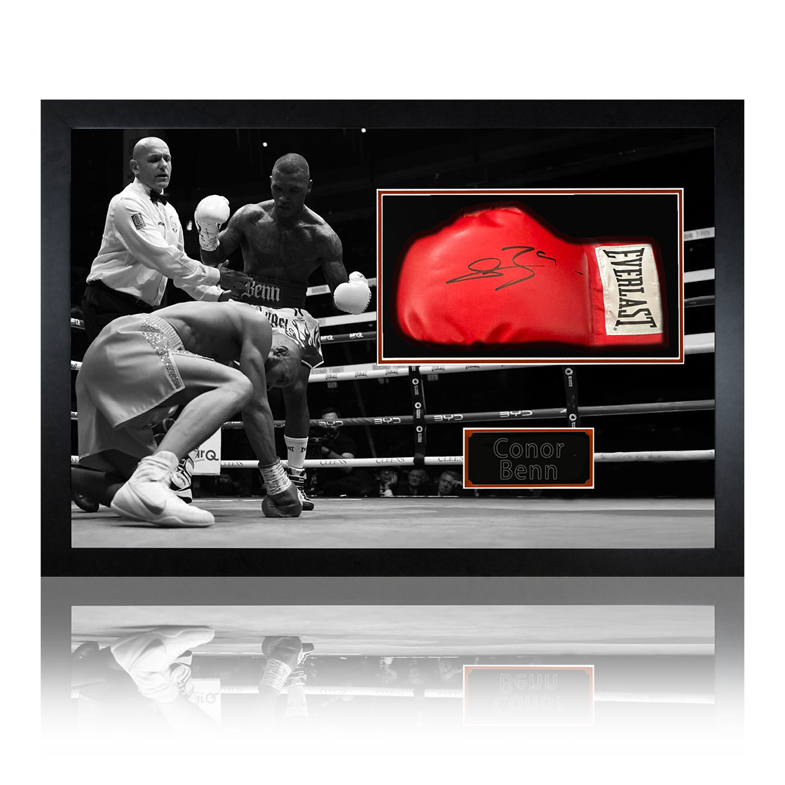 Conor Benn Signed Red Glove Iconic Frame