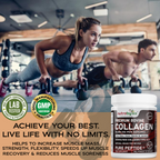 Premium Bovine Collagen Supplement Powder, 10,000 mg Pure Hydrolysed Collagen Peptides, Blended with 19 Amino Acids, Unflavoured Collagen Protein Powder Types 1 and 3, Halal & Kosher