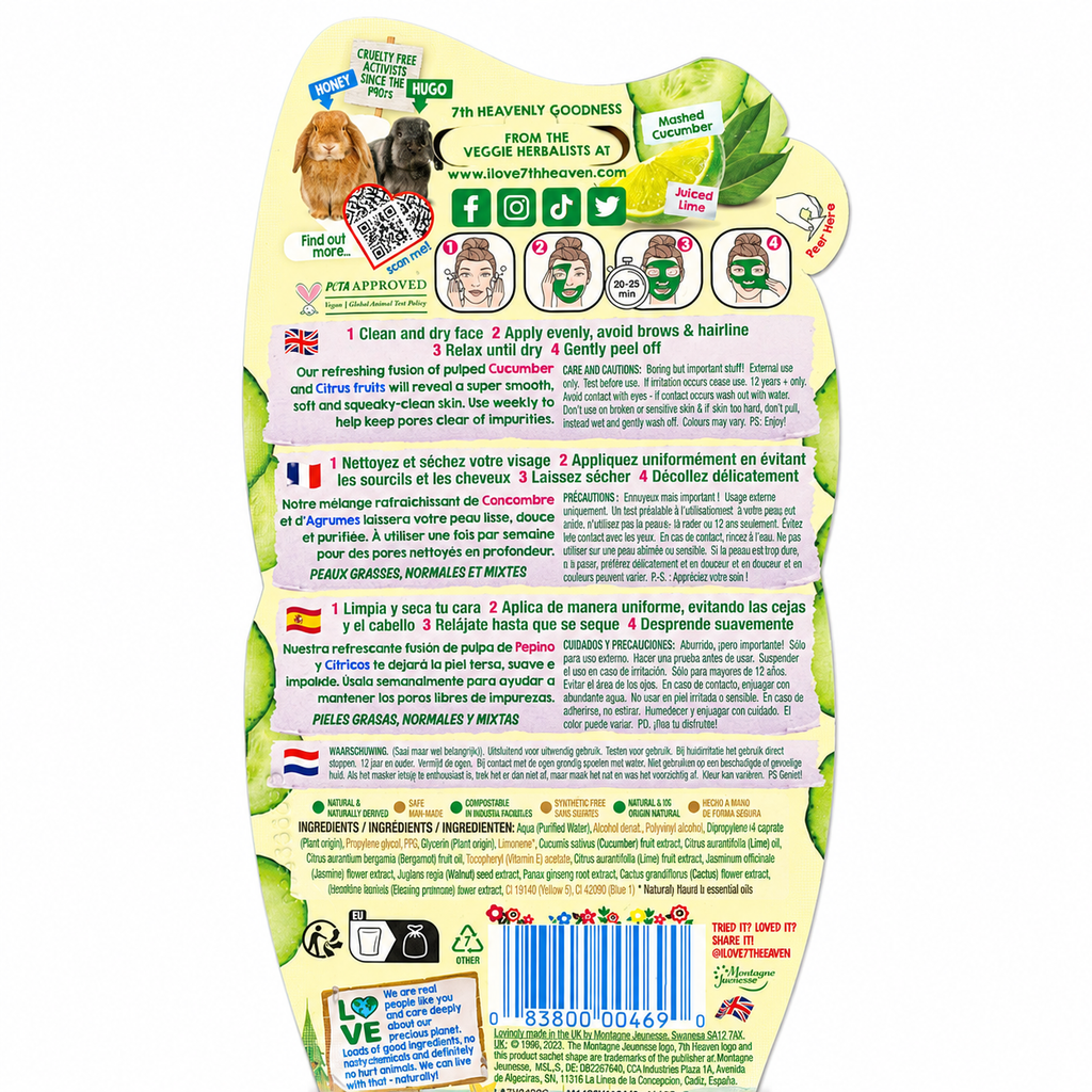 Cucumber Peel-Off Face Mask – Deep Cleansing & Refreshing Face Mask (10ml)