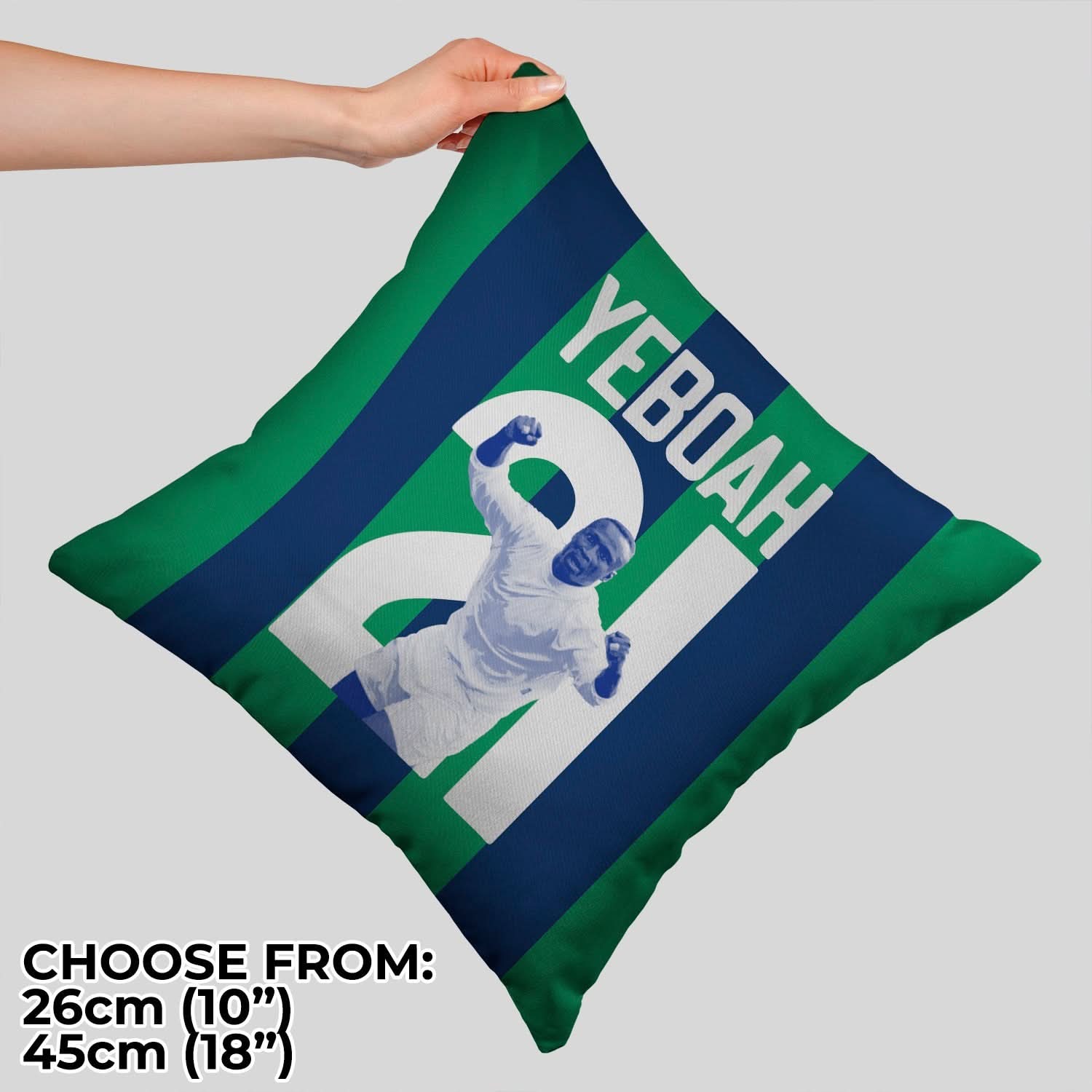 Leeds Yeboah 21 - Cushion - Two Sizes