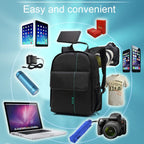INDEPMAN DL-B013 Portable Waterproof Scratch-proof Outdoor Sports Backpack Camera Bag Phone Tablet Bag for GoPro, SJCAM, Nikon, Canon, Xiaomi Xiaoyi YI, iPad, Apple, Samsung, Huawei, Size: 26.5 * 12.5 * 33 cm