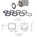 FEELWORLD TP10 Portable 10-inch Folding Teleprompter with Remote Control Lens Adapter Ring For Below 10 inches Smartphone / Tablet, TP10