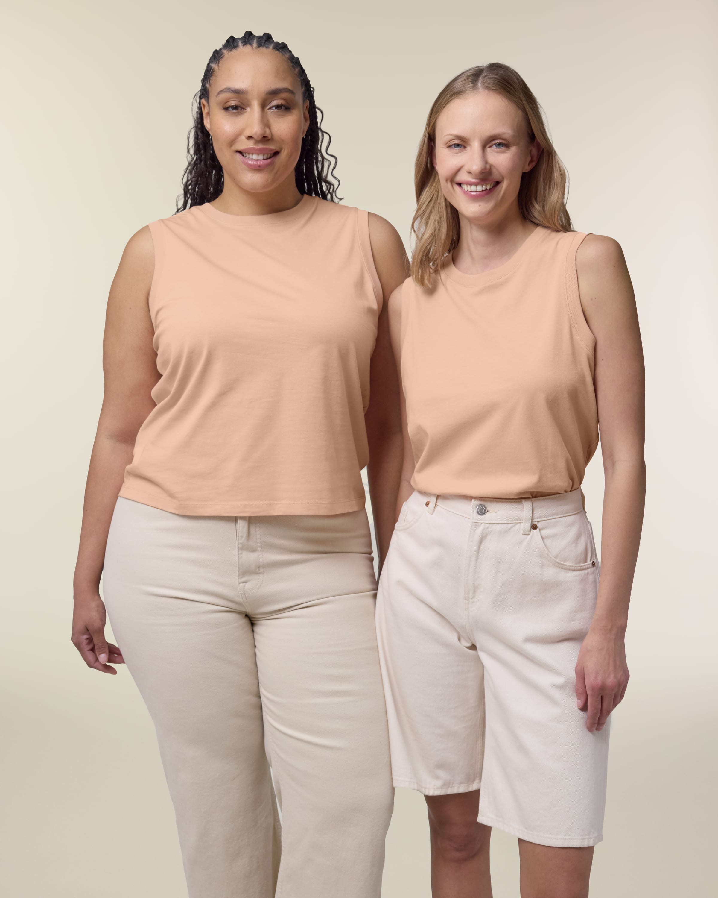 Organic High Neck Tank Top: Womens