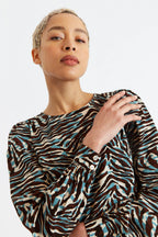 Didee Roar Print Long Sleeve Mini Dress