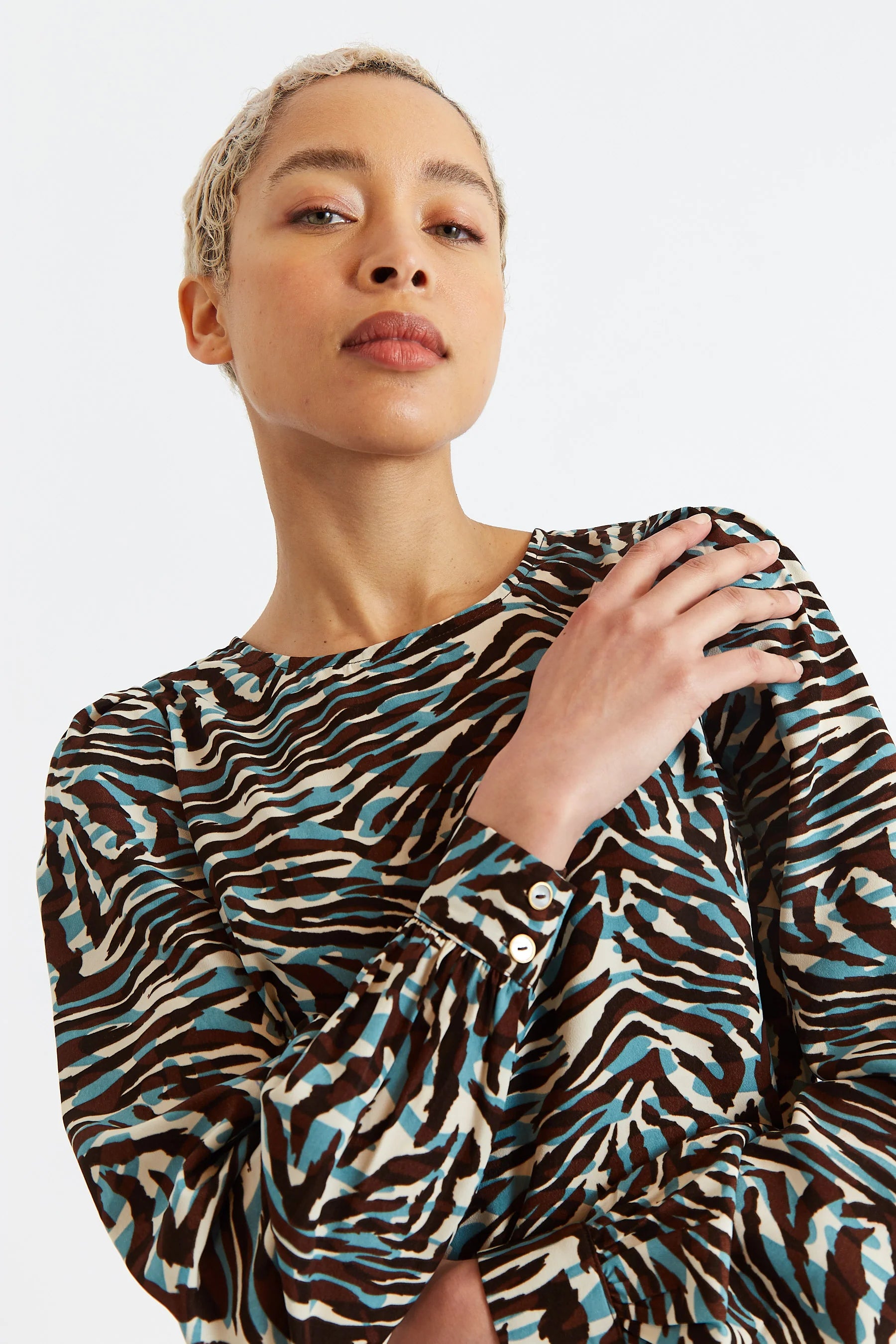 Didee Roar Print Long Sleeve Mini Dress