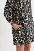 Didee Roar Print Long Sleeve Mini Dress