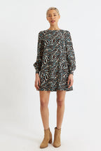 Didee Roar Print Long Sleeve Mini Dress