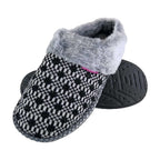 Ladies Cosy Memory Foam Open Back Knitted Slippers (6 Sizes)