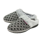 Ladies Cosy Memory Foam Open Back Knitted Slippers (6 Sizes)