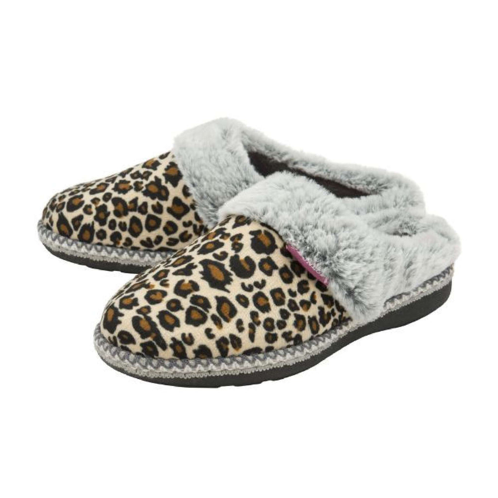 Ladies Cosy Memory Foam Open Back Knitted Slippers (6 Sizes)