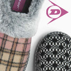Ladies Cosy Memory Foam Open Back Knitted Slippers (6 Sizes)
