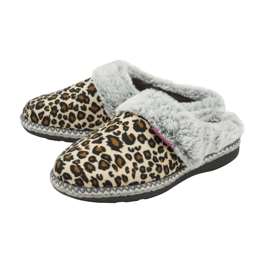 Ladies Cosy Memory Foam Open Back Knitted Slippers (6 Sizes)