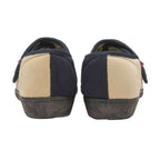 Ladies Adjustable Wide Fit Floral Velcro Slippers (6 Sizes)