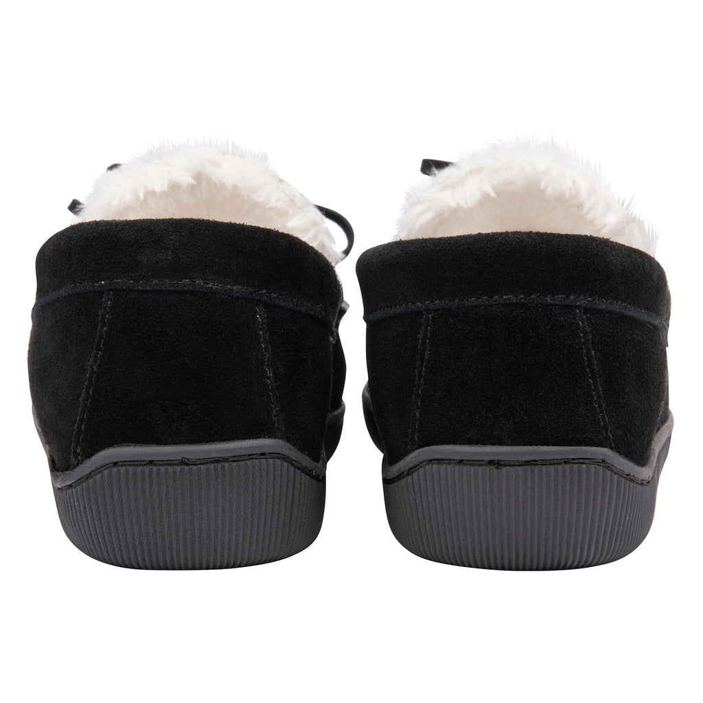 Mens Real Suede Leather Fleece Lined Slippers (6 Sizes)