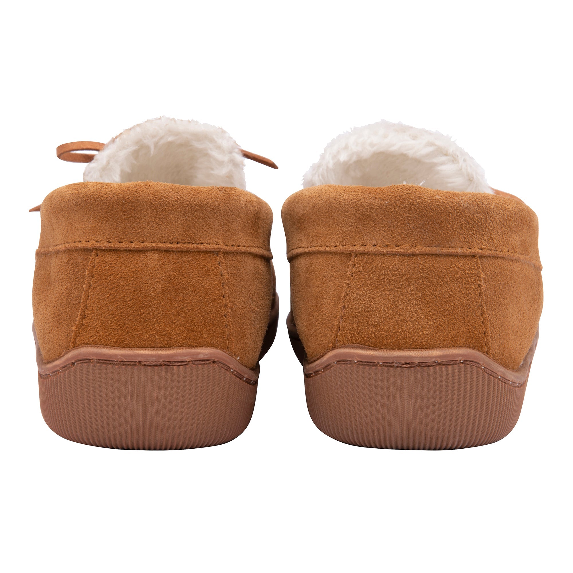 Mens Real Suede Leather Fleece Lined Slippers (6 Sizes)