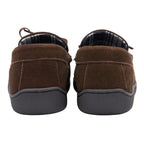 Mens Real Suede Leather Fleece Lined Slippers (6 Sizes)