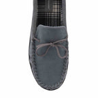 Mens Real Suede Leather Fleece Lined Slippers (6 Sizes)