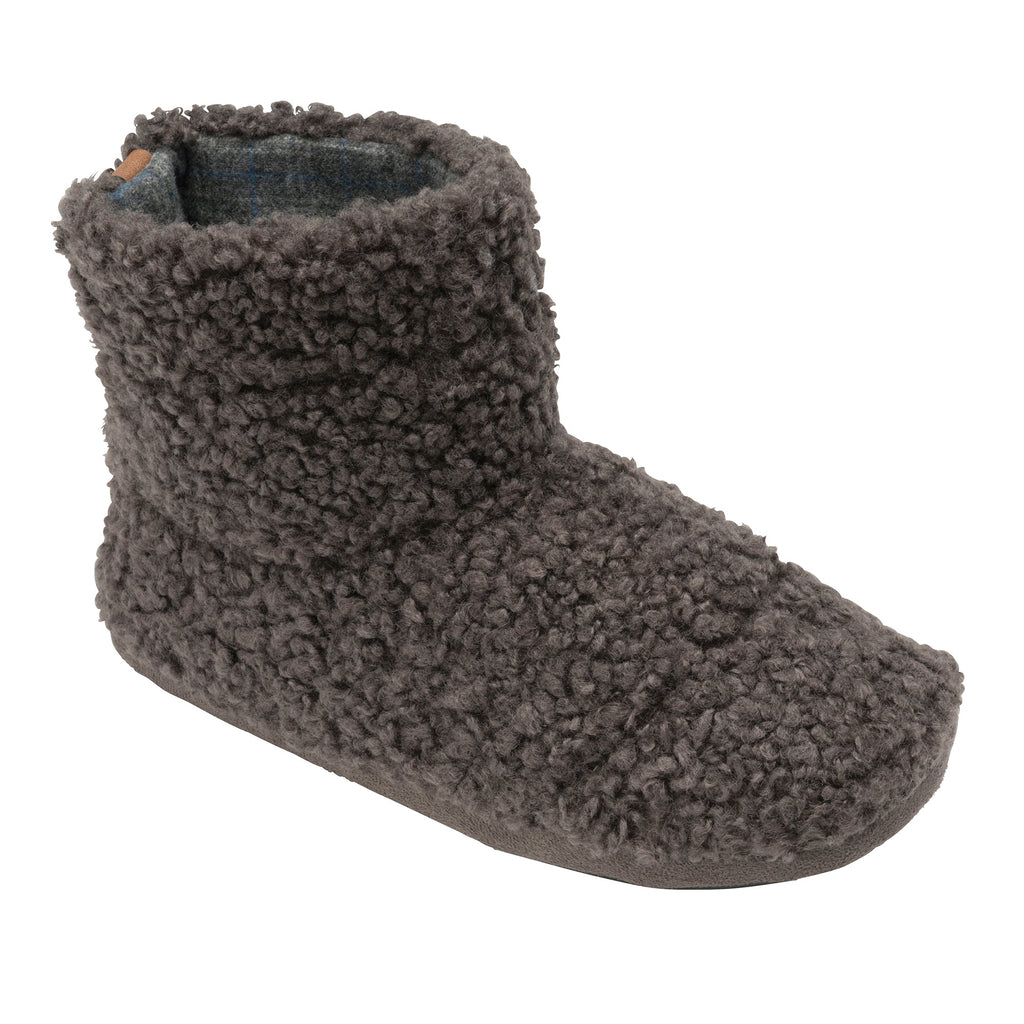 Mens Furry Sherpa Memory Foam Slipper Boots (6 Sizes)