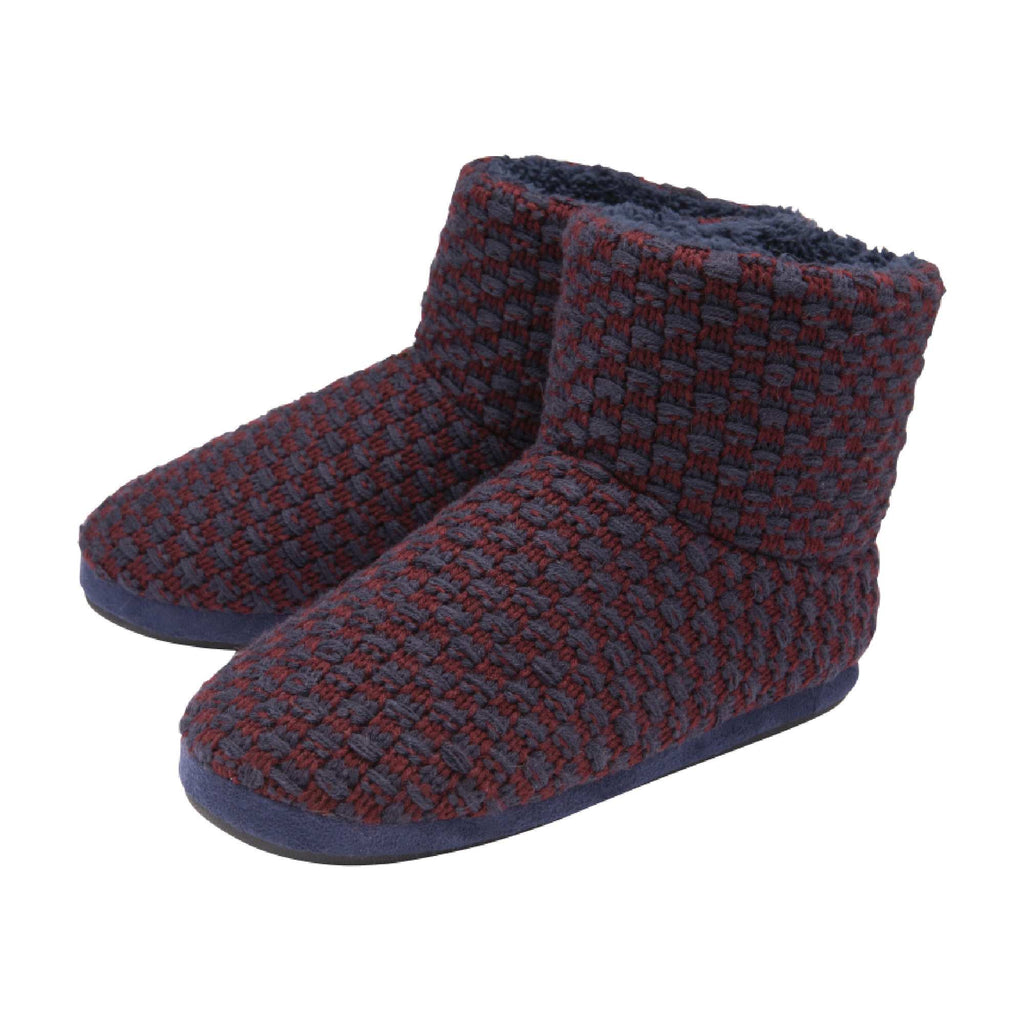 Mens Furry Sherpa Memory Foam Slipper Boots (6 Sizes)