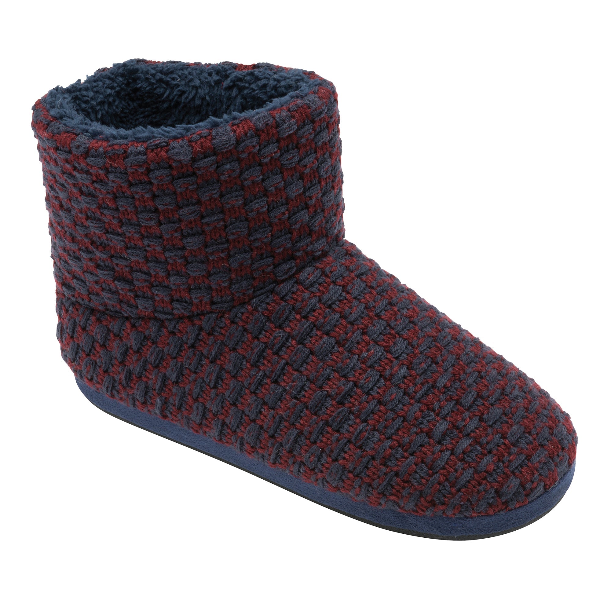 Mens Furry Sherpa Memory Foam Slipper Boots (6 Sizes)