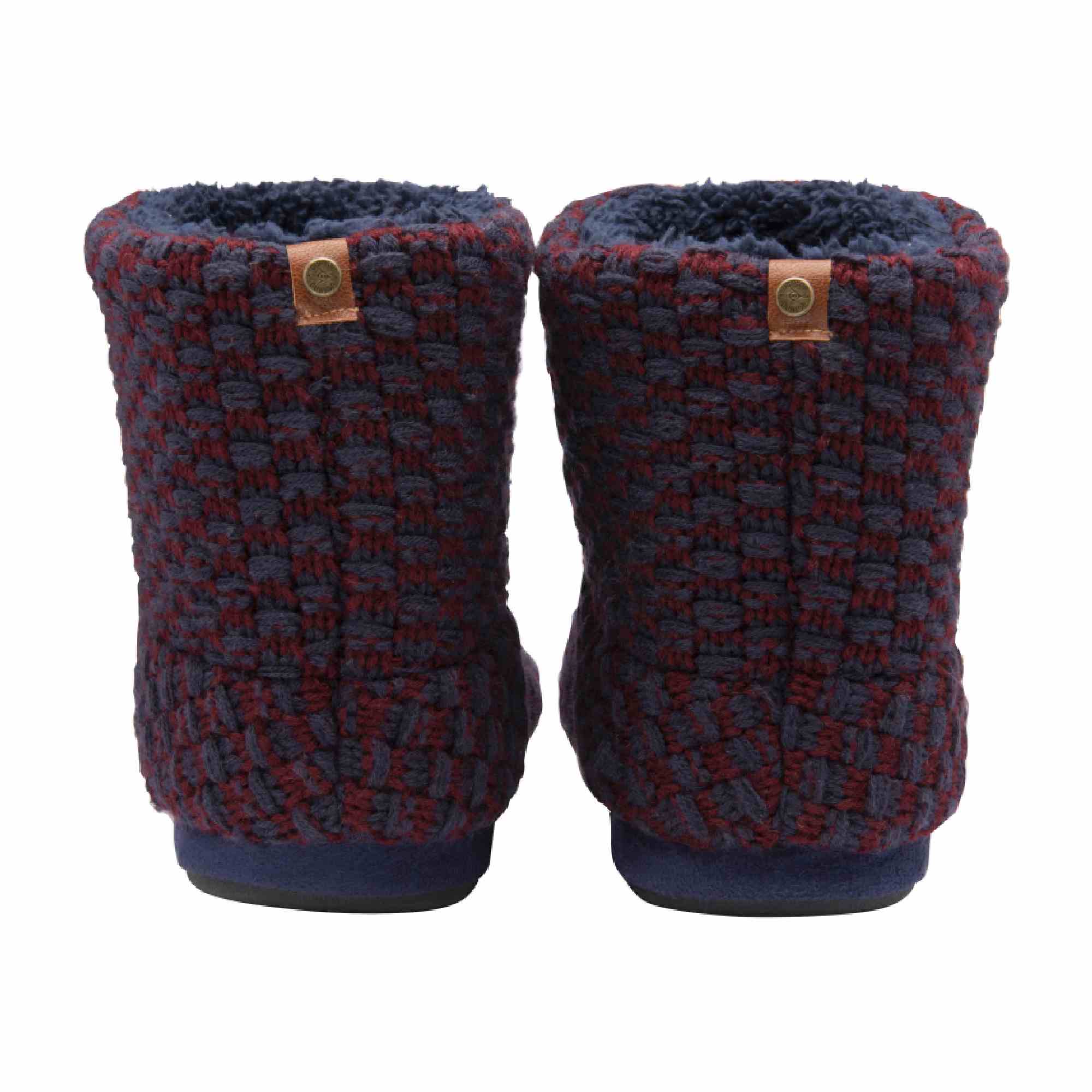 Mens Furry Sherpa Memory Foam Slipper Boots (6 Sizes)