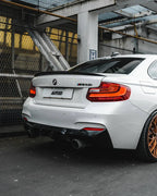 BMW 2 SERIES M235I & M240I F22 F23 EVO-1 GLOSS BLACK REAR DIFFUSER BY ZAERO (2014-2019)