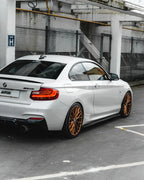 BMW 1 SERIES F20 F21 & 2 SERIES F22 EVO-1 GLOSS BLACK SIDE SKIRTS BY ZAERO (2011-2019)
