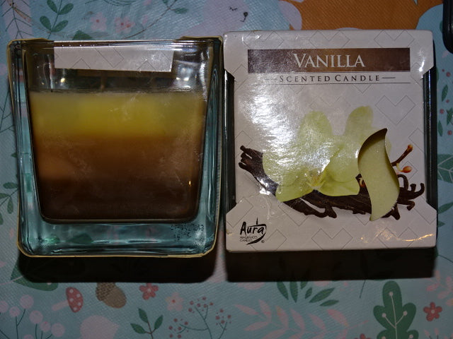 Layered Hand Poured Vanilla Scented Candles  170g Approx