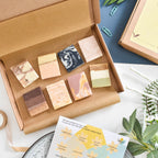 Soap Sampler Gift Set | 8 x 15g Mini Travel Soaps | Natural Handcrafted Letterbox Gift | Vegan, Plastic-Free Skincare