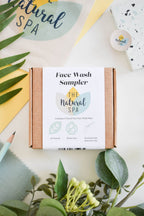 Face Wash Sample Pack | 4 x 15g Natural Facial Cleansing Bars | Vegan, Plastic-Free Skincare | Perfect Travel & Trial Set
