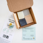 Face Wash Sample Pack | 4 x 15g Natural Facial Cleansing Bars | Vegan, Plastic-Free Skincare | Perfect Travel & Trial Set