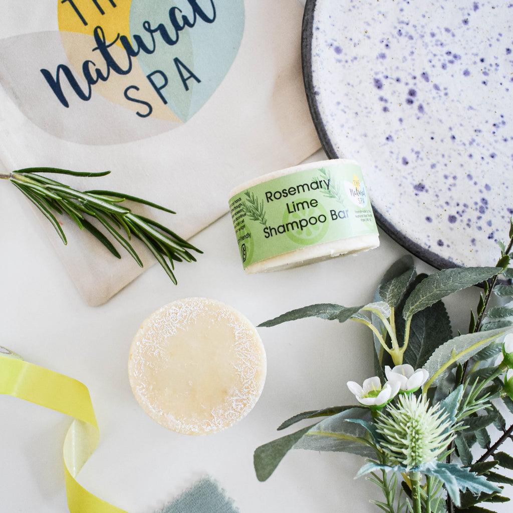 Rosmarin & Limette Shampoo Bar | Natürliche Haarseife für alle Haartypen | Vegane, plastikfreie Haarpflege
