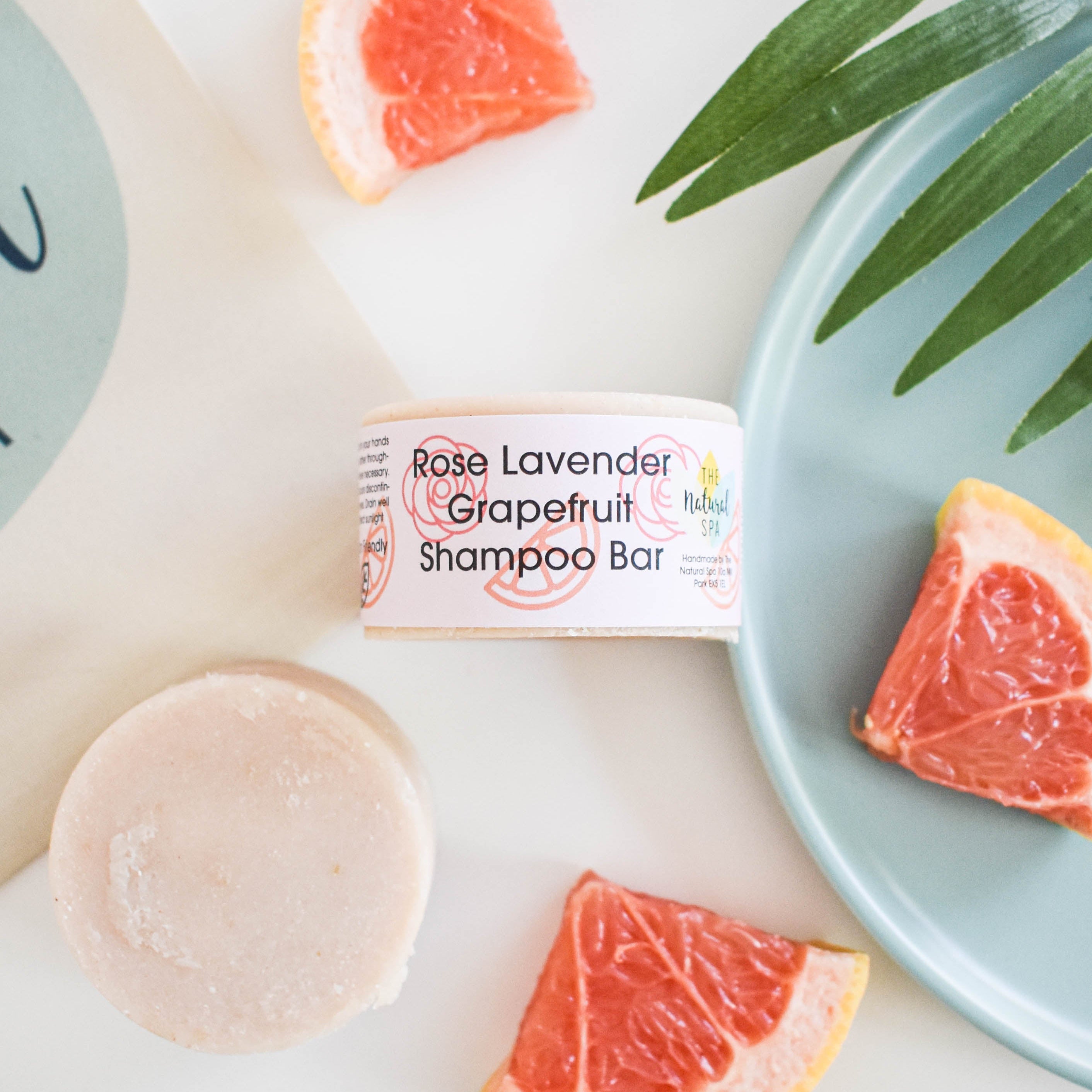 Shampoo Bar Rose, Lavendel & Grapefruit | Natürliche Haarseife für alle Haartypen | Vegane, plastikfreie Haarpflege