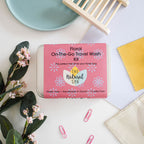 Florales Mini-Reise-Waschset | Natürliches „On the Go“ Shampoo, Conditioner & Seife | Vegan, plastikfreie Haarpflege | Perfektes Reise-Geschenk