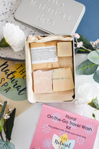Earth Mini Reise-Waschset | Natürliches „On the Go“ Shampoo, Conditioner & Seifen-Set | Vegane, plastikfreie Haarpflege | Perfektes Reisegeschenk