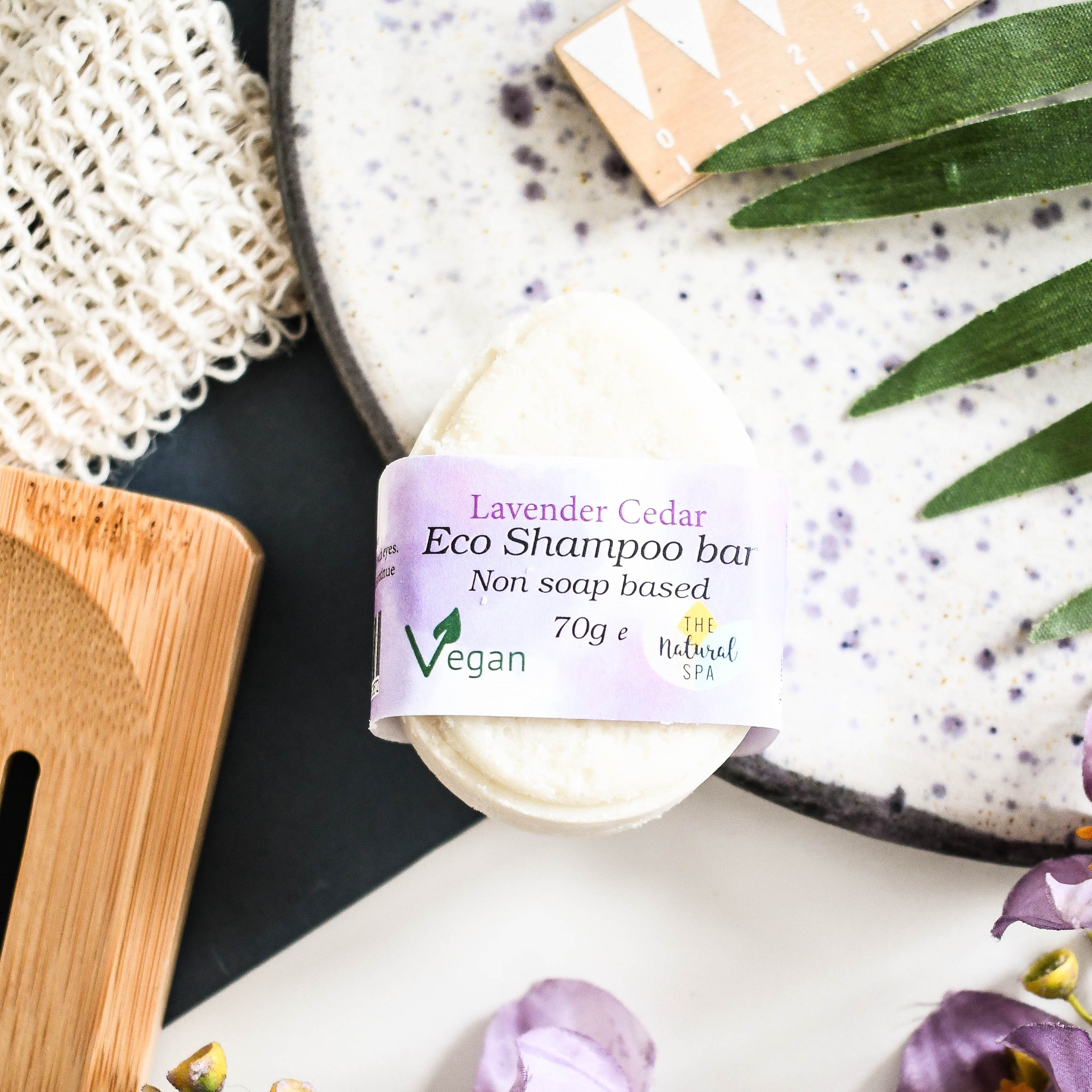 Lavendel Zedernholz ECO Shampoo-Bar – Haarpflege ohne Seife