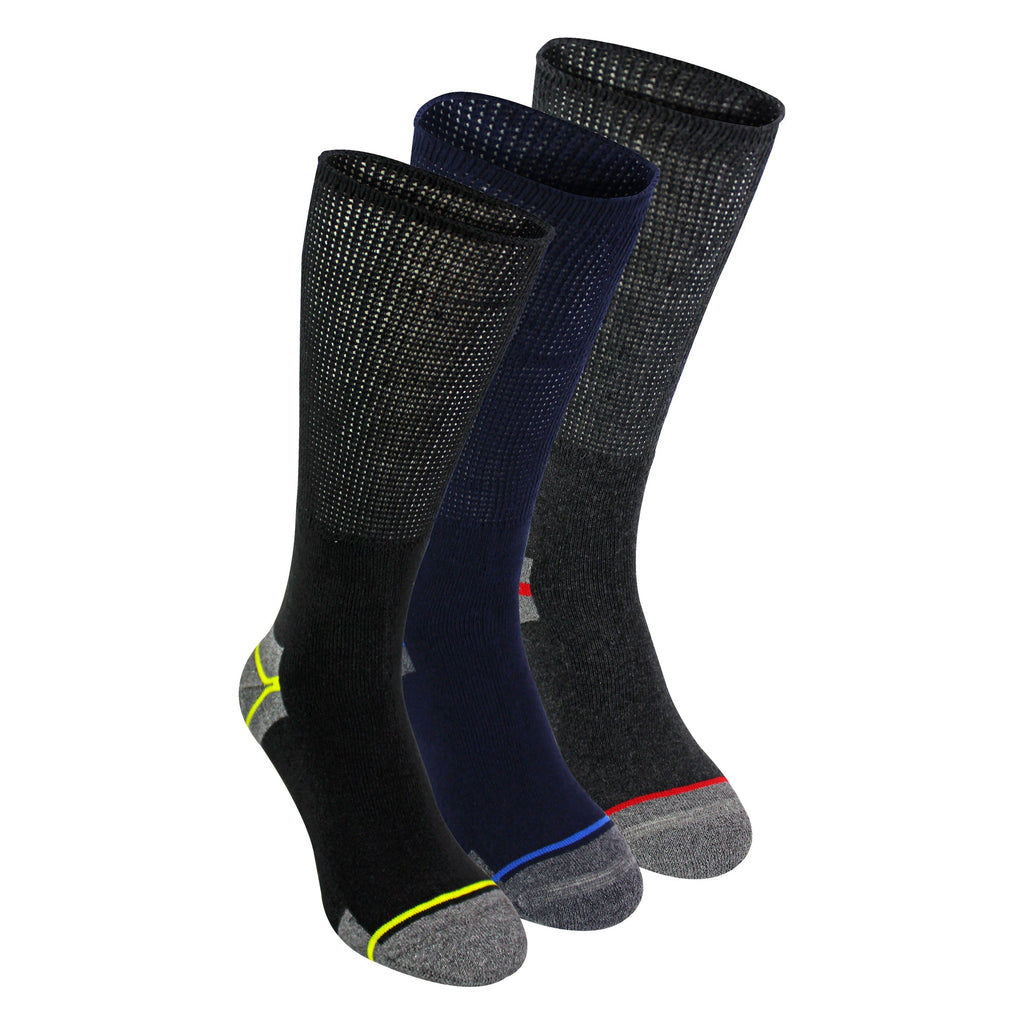 Multipack Mens Diabetic Work Socks | Non Elastic Breathable Diabetic Socks