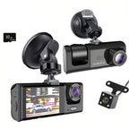 Dash Cam W/ IR Night Vision Loop Recording & 2" IPS Screen