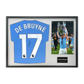 Kevin De Bruyne Signed Manchester City Shirt Classic Frame