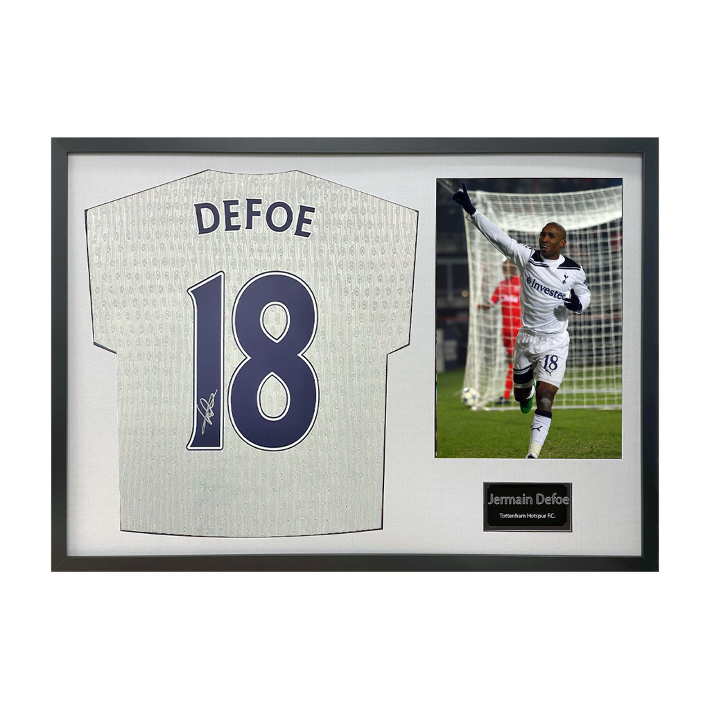 Jermain Defoe Signed Tottenham Hotspur Shirt Classic Frame