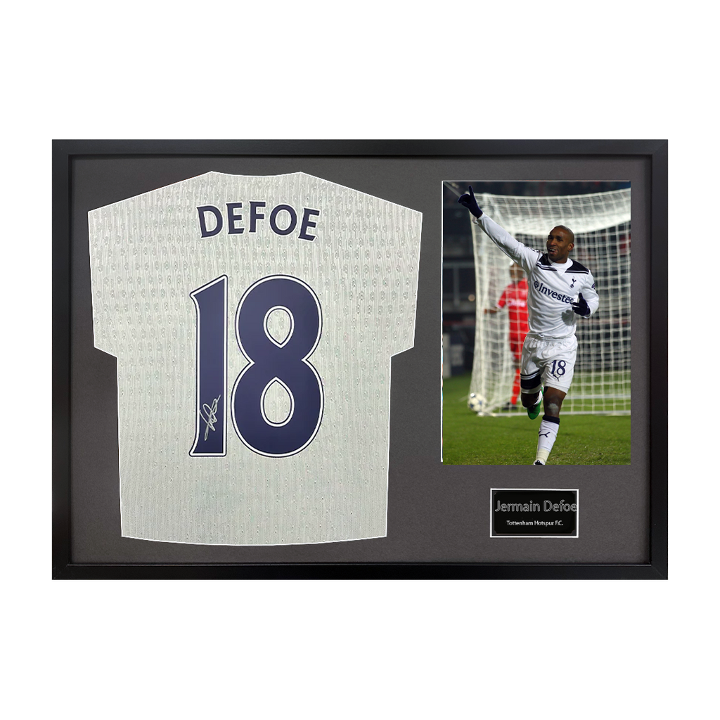 Jermain Defoe Signed Tottenham Hotspur Shirt Classic Frame