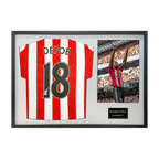 Jermain Defoe Signed Sunderland Shirt Classic Frame