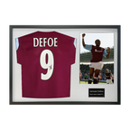 Jermain Defoe Signed West Ham Shirt Classic Frame