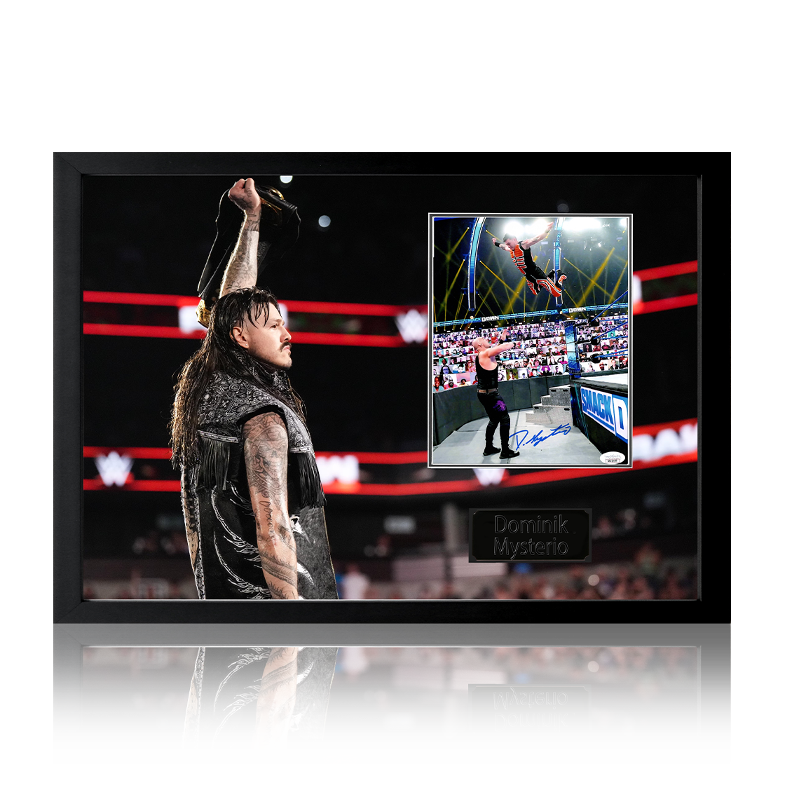 Dominik Mysterio Signed Image Iconic Frame (JSA)