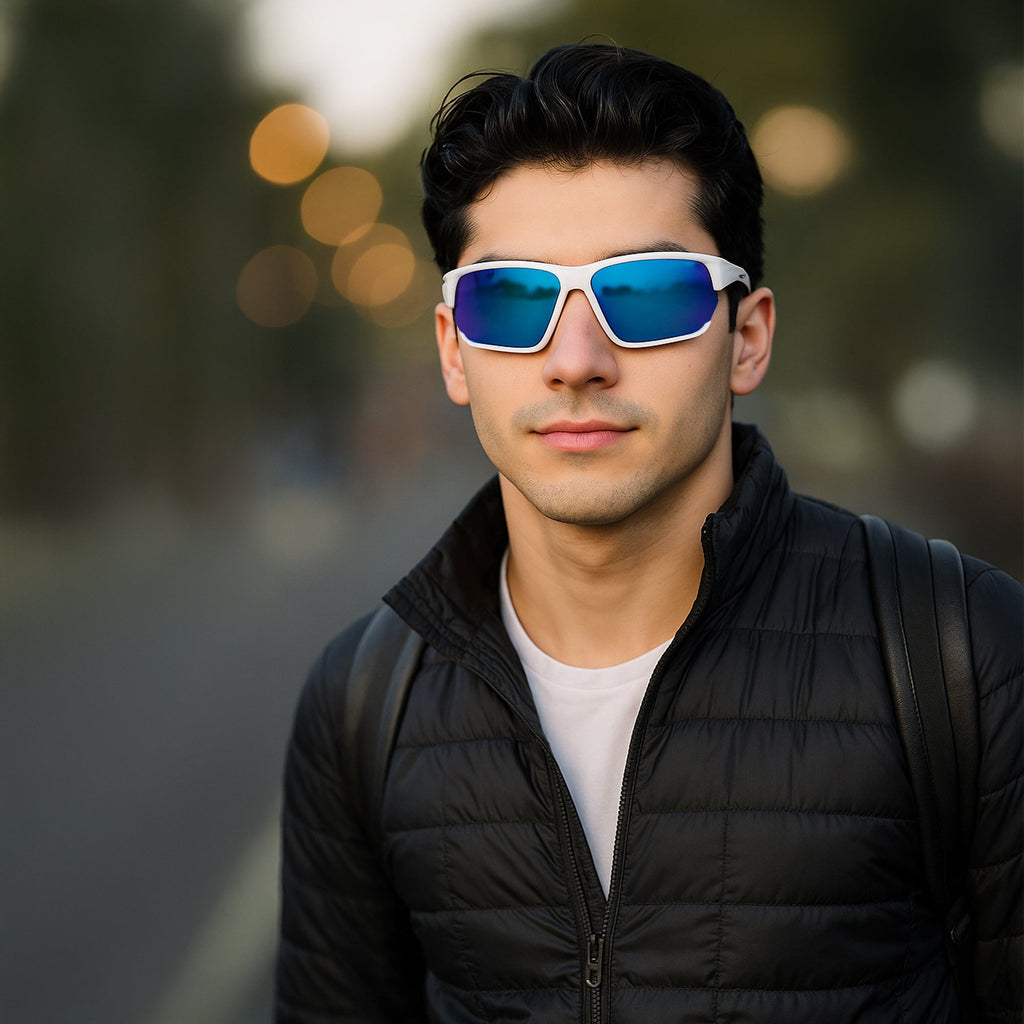 Unisex Surazo Polarised UV400 Outdoor Sport Sunglasses with Mirror Coating