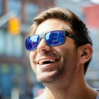 Unisex Sahil Polarised UV400 Sport Sunglasses with Mirror Scratch-Resistant Lens