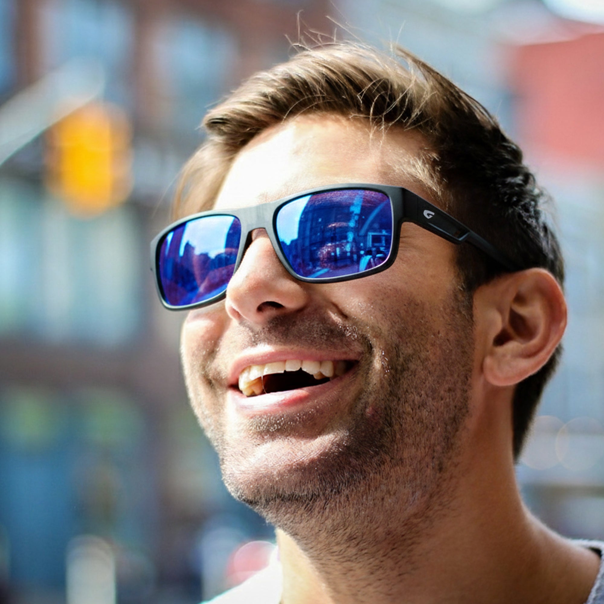 Unisex Sahil Polarised UV400 Sport Sunglasses with Mirror Scratch-Resistant Lens