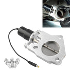 Universal Car Stainless Steel Racing Electric Exhaust Cutout Valves Control Motor, 2 inch, 2.25 inch, 3 inch