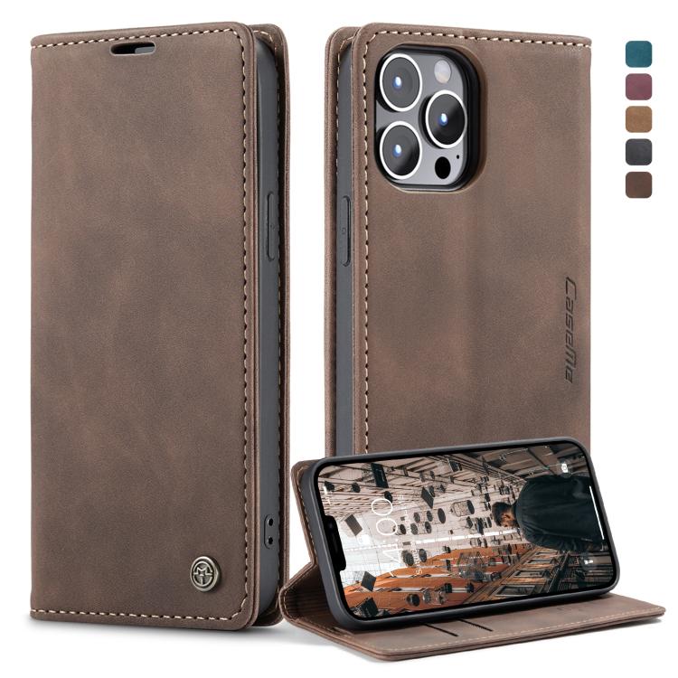 CaseMe-013 Multifunctional Retro Frosted Horizontal Flip Leather Case with Card Slot & Holder & Wallet, For iPhone 13 mini, For iPhone 13, For iPhone 13 Pro, For iPhone 13 Pro Max